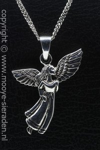 Zilveren Engel ketting hanger voorraad -